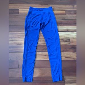 Satina yoga pants, one size, Royal blue